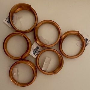 Napkin rings in copper